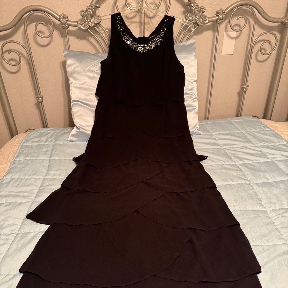 Black floor length gown